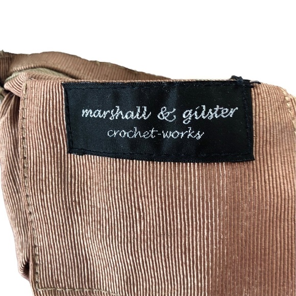 Marshall and Gilster Crochet Works Crossbody Bag Tan Crocheted  Braided Strap - Picture 4 of 8